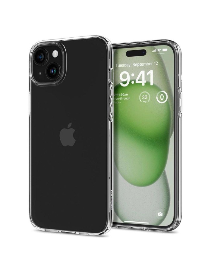 Spigen Liquid Crystal iPhone 15 Plus Case - Clear
