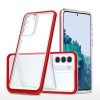 Clear 3in1 Case for Samsung Galaxy S21 + 5G (S21 Plus 5G) Frame Gel Cover Red Clear 3in1 Case for Samsung Galaxy S21 + 5G (S21 Plus 5G) Frame Gel Cover Red