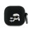 Karl Lagerfeld Silicone Karl&amp;amp;Chaupette Head 3D Case for AirPods 4 - Black