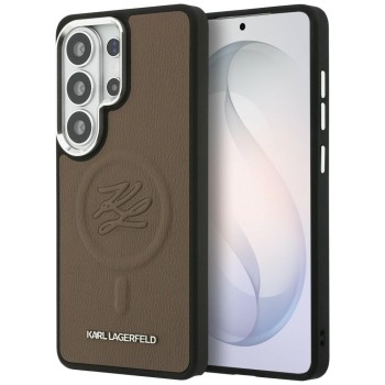 Karl Lagerfeld Embossed Ring Initials MagSafe Case for Samsung Galaxy S26 Ultra - Brown