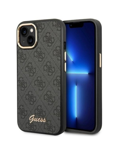 Guess GUHCP14SHG4SHK iPhone 14 6.1 "black / black hard case 4G Vintage Gold Logo Guess GUHCP14SHG4SHK iPhone 14 6.1 "black / black hard case 4G Vintage Gold Logo