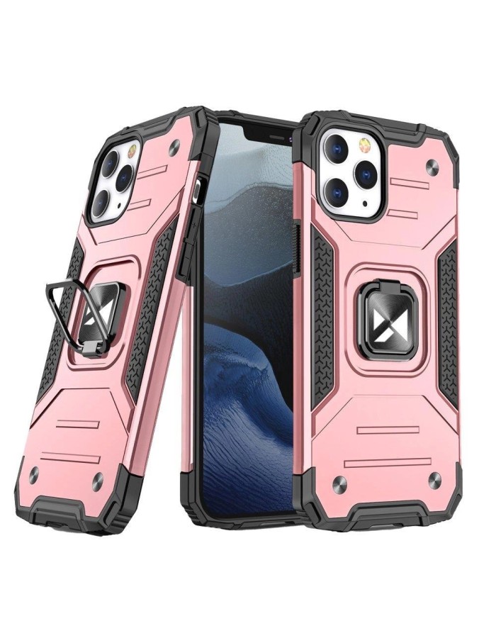 Wozinsky Ring Armor Case Kickstand Tough Rugged Cover for iPhone 13 Pro Max rose gold Wozinsky Ring Armor Case Kickstand Tough Rugged Cover for iPhone 13 Pro Max rose gold