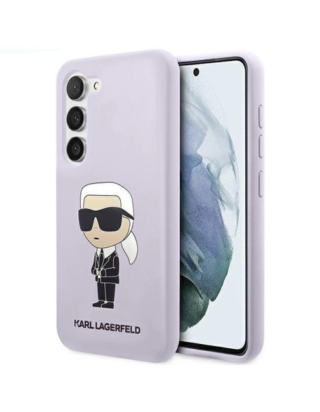 Karl Lagerfeld KLHCS23MSNIKBCU S23+ S916 hardcase purple/purple Silicone Ikonik