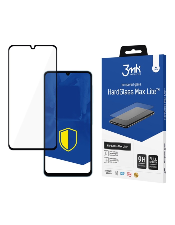 Tempered glass 3mk HardGlass Max Lite Black for Samsung Galaxy A06