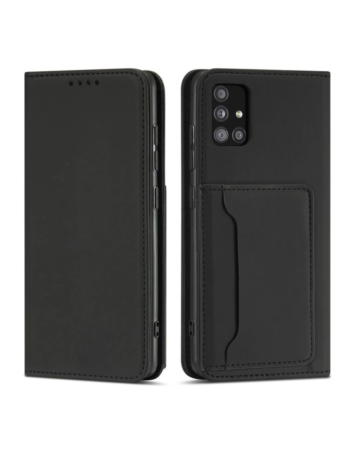 Magnet Card Case for Xiaomi Redmi Note 11 Pouch Card Wallet Card Holder Black