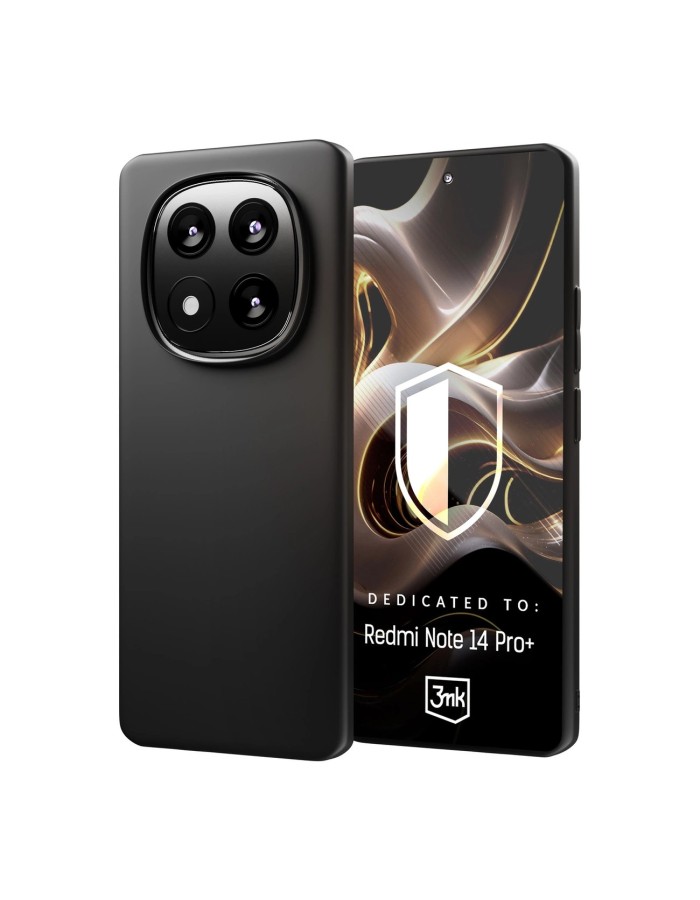 3mk Matt Case for Xiaomi Redmi Note 14 Pro+ - black
