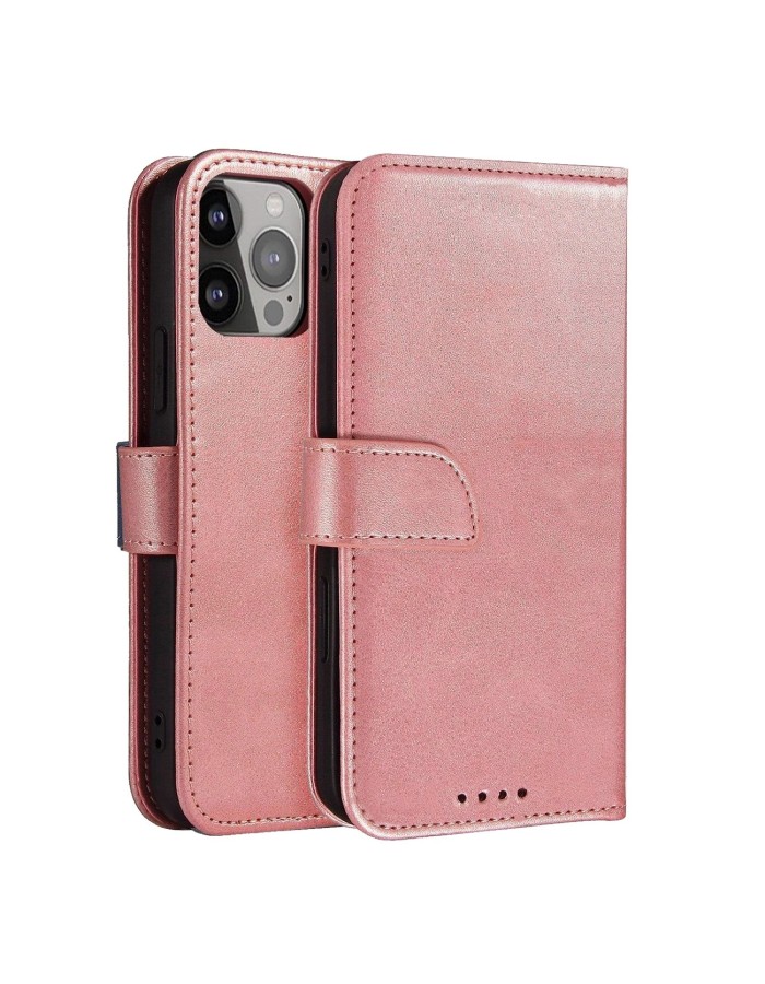 Magnet Case with Flip for Samsung Galaxy S25 Ultra - Pink Magnet Case with Flip for Samsung Galaxy S25 Ultra - Pink