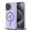 Karl Lagerfeld Silicone Karl&amp;amp;Choupette Heads Ring MagSafe Case for iPhone 15 Pro - Purple
