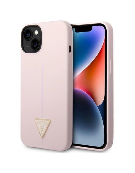 Guess GUHCP14MSLTGU iPhone 14 Plus 6.7 "purple / purple hardcase Silicone Triangle Guess GUHCP14MSLTGU iPhone 14 Plus 6.7 "purple / purple hardcase Silicone Triangle