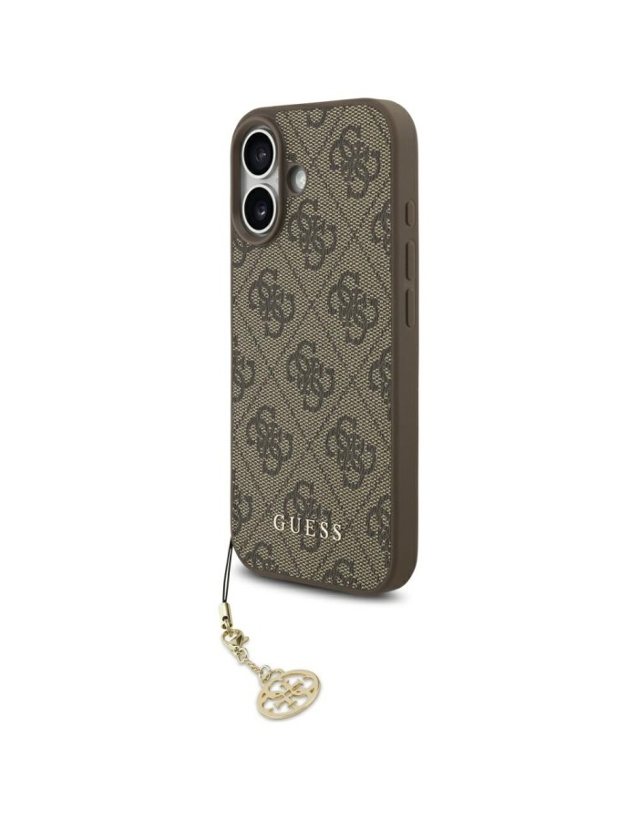 Guess 4G Charms Collection MagSafe case for iPhone 17 - brown