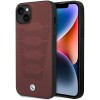Case BMW BMHCP14S22RPSR iPhone 14 6.1" burgundy/burgundy Leather Seats Pattern