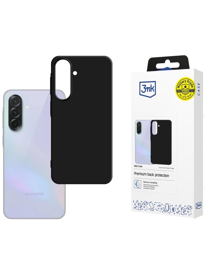 3mk Matt Case for Samsung Galaxy A37 - Matte Black