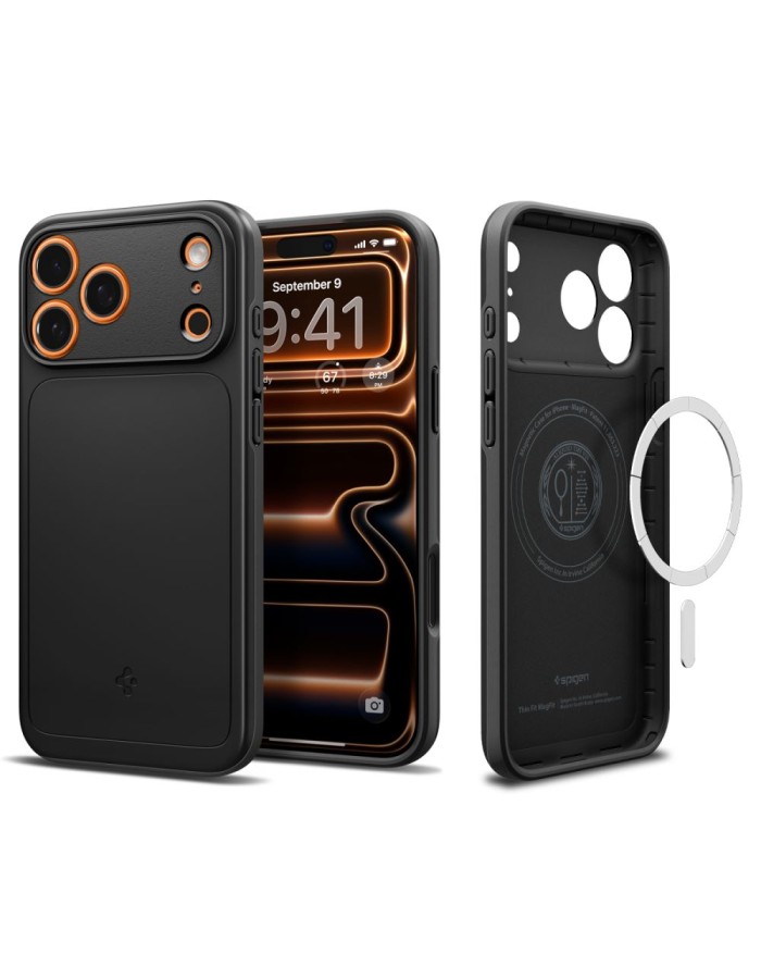 Spigen Thin Fit MagSafe Case for iPhone 17 Pro Max - Black Spigen Thin Fit MagSafe Case for iPhone 17 Pro Max - Black