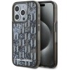 Karl Lagerfeld Liquide Glitter Monogram Gradient iPhone 15 Pro Case - Black