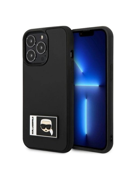 Karl Lagerfeld Ikonik Patch Case for iPhone 13 Pro Max - Black