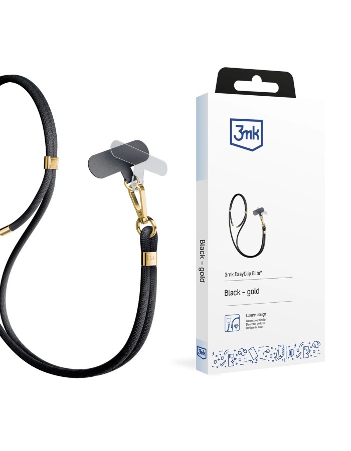 Smartphone Lanyard 3mk EasyClip Elite - Black Smartphone Lanyard 3mk EasyClip Elite - Black