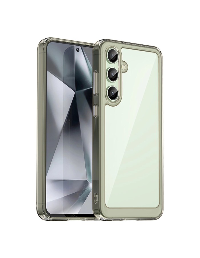 Outer Space Case with Gel Frame for Samsung Galaxy S24 FE - Clear Black Outer Space Case with Gel Frame for Samsung Galaxy S24 FE - Clear Black
