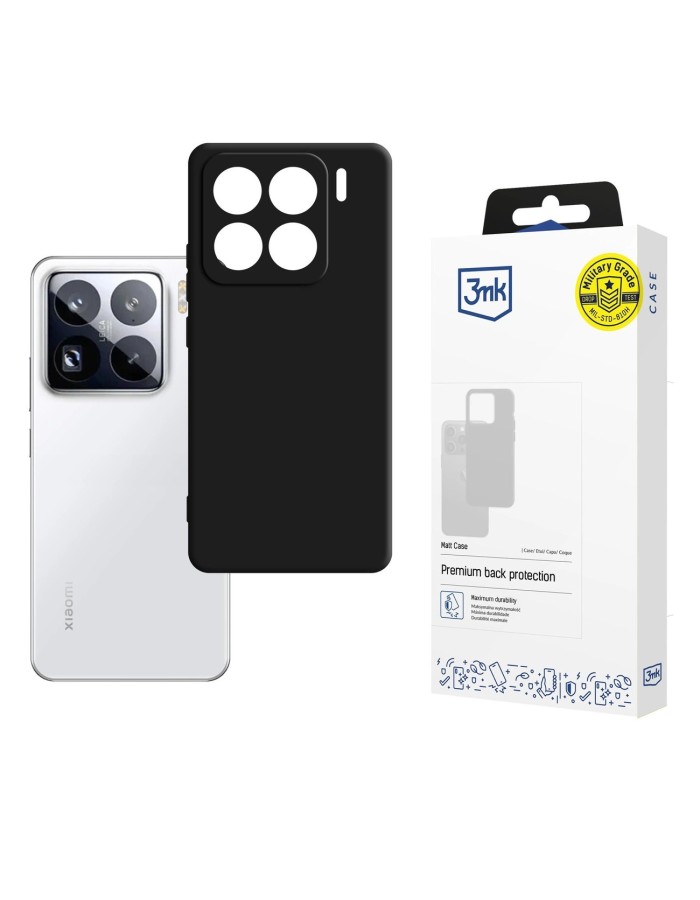3mk Matt Case for Xiaomi 15 Pro - black