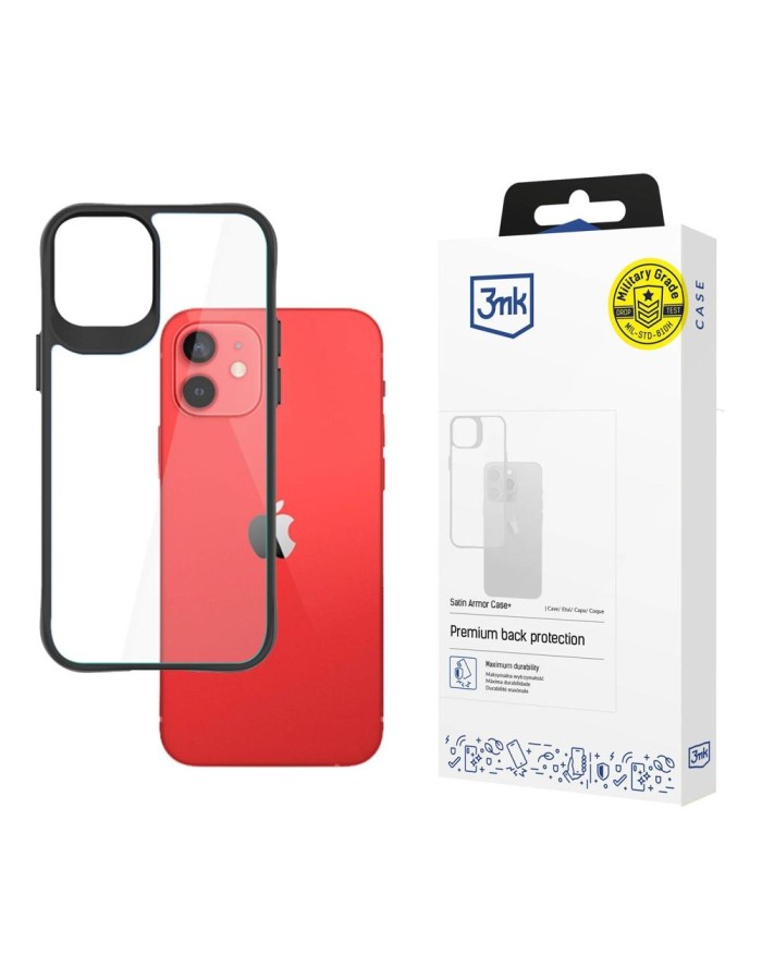 Apple iPhone 12 Mini - 3mk Satin Armor Case+ Apple iPhone 12 Mini - 3mk Satin Armor Case+