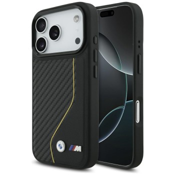 BMW M Carbon Line &amp;amp; Logo MagSafe Case for iPhone 17 Pro - Yellow