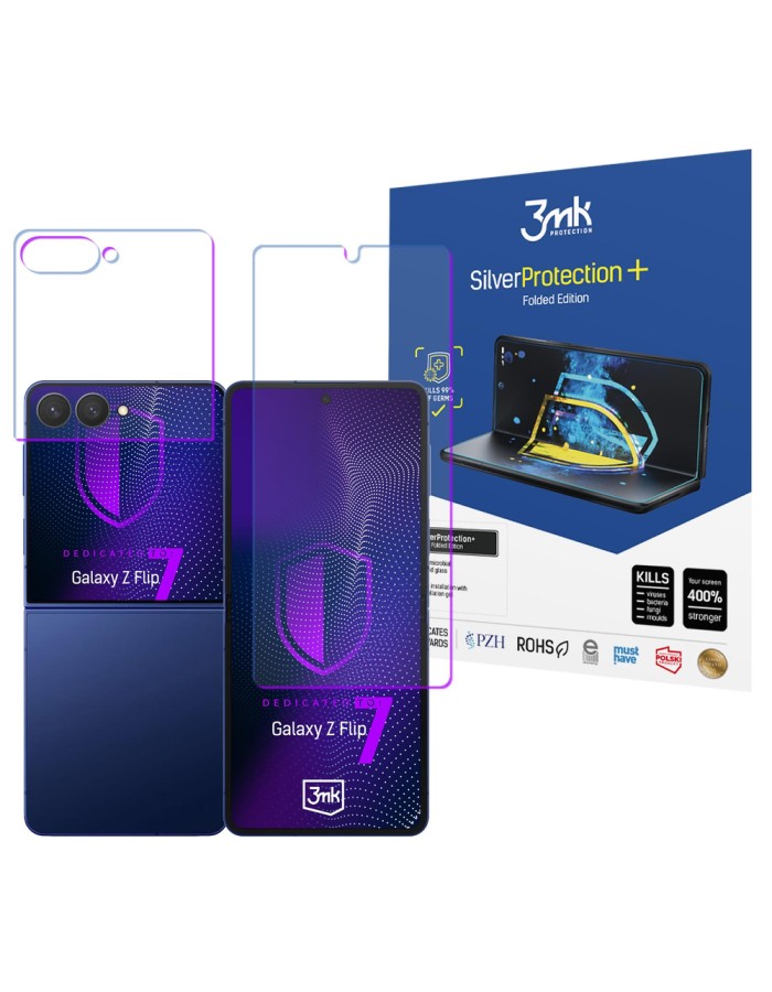 3mk SilverProtection+ Folded Edition protective film for Samsung Galaxy Z Flip 7 3mk SilverProtection+ Folded Edition protective film for Samsung Galaxy Z Flip 7