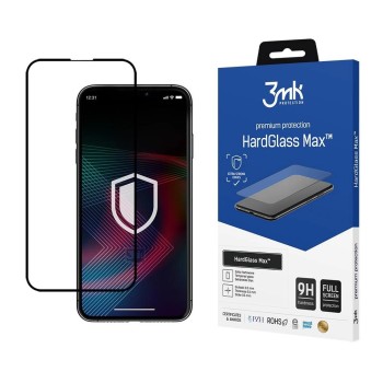 Tempered glass for iPhone 14 Plus 9H from the 3mk HardGlass Max series Tempered glass for iPhone 14 Plus 9H from the 3mk HardGlass Max series