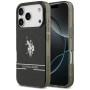 US Polo DH and Bottom Stripe Logo MagSafe Case for iPhone 17 Pro - Black
