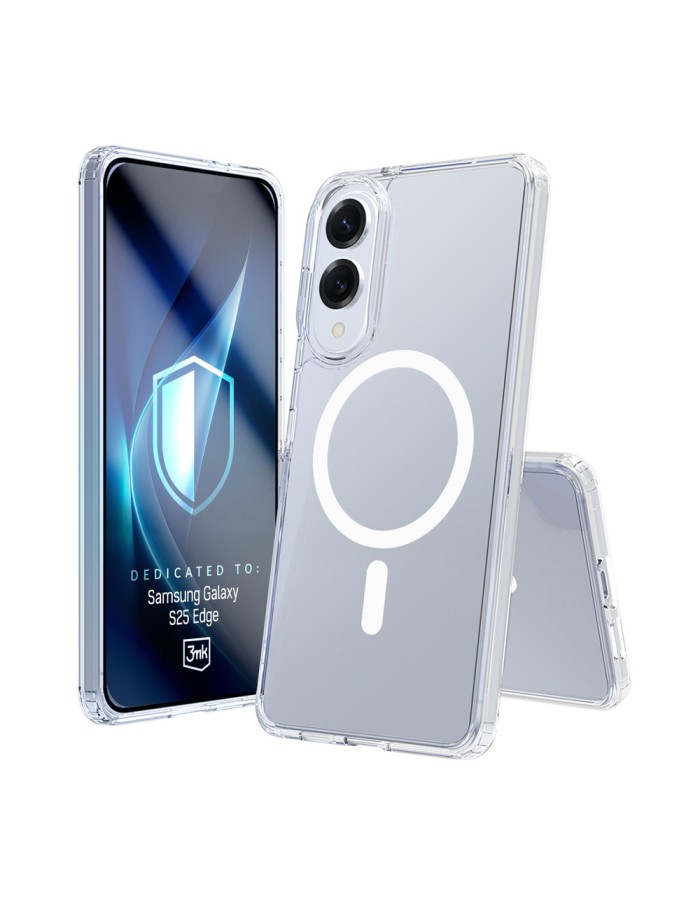 3mk Armor MagCase for Samsung Galaxy S25 Edge - Transparent