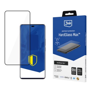 Reinforced full-screen tempered glass 3mk HardGlass Max Black for Honor Magic7 Lite Reinforced full-screen tempered glass 3mk HardGlass Max Black for Honor Magic7 Lite
