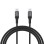 Dudao L3CC USB-C - USB-C 60W 2m Braided Cable - Black