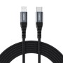 Choetech IP0039 USB-C / Lightning MFi cable, 1.2m long - black