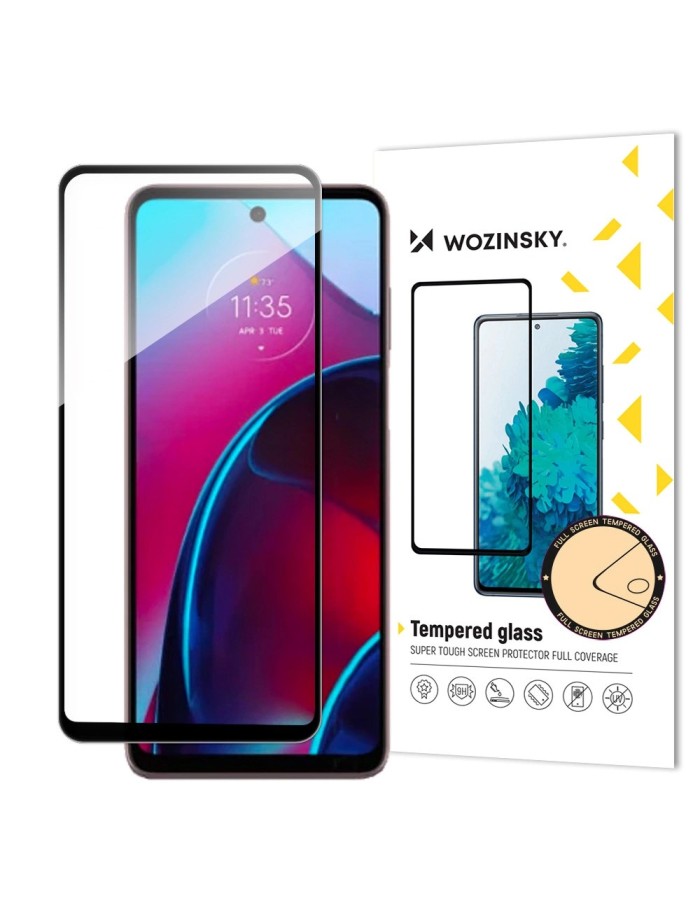Wozinsky Full Glue Tempered Glass Motorola Moto G Stylus 2022 9H Full Screen Tempered Glass with Black Frame Wozinsky Full Glue Tempered Glass Motorola Moto G Stylus 2022 9H Full Screen Tempered Glass with Black Frame