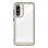 Outer Space Case for Samsung Galaxy A36 Cover with Flexible Frame - Semi-Transparent, Black