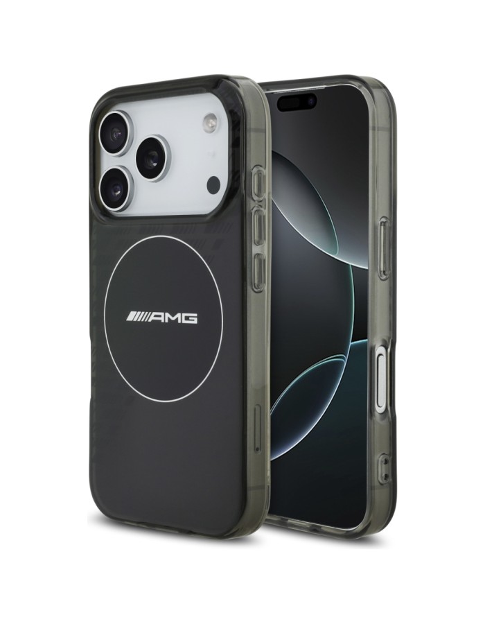 AMG Double Layer Transparent Smocked MagSafe Case for iPhone 17 Pro - Black AMG Double Layer Transparent Smocked MagSafe Case for iPhone 17 Pro - Black