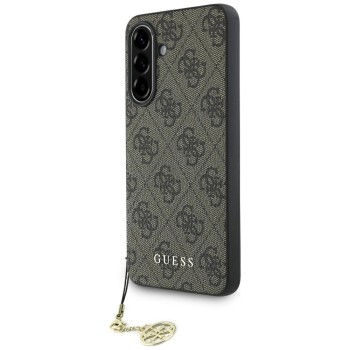 Guess 4G Charms Collection Case for Samsung Galaxy A56 - Brown