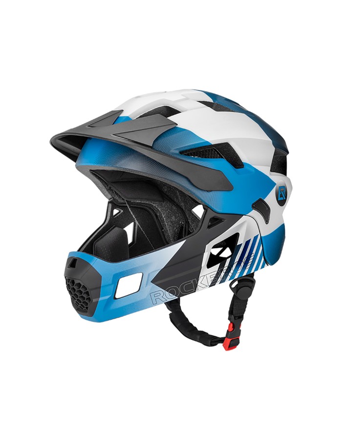 Rockbros TS-61 10110061002 Children's Bike Helmet with Detachable Chin Size M (54-57) - Blue Rockbros TS-61 10110061002 Children's Bike Helmet with Detachable Chin Size M (54-57) - Blue