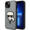 Karl Lagerfeld Saffiano Karl&amp;#39;s Head Patch case for iPhone 14 - silver