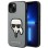 Karl Lagerfeld Saffiano Karl&amp;#39;s Head Patch case for iPhone 14 - silver