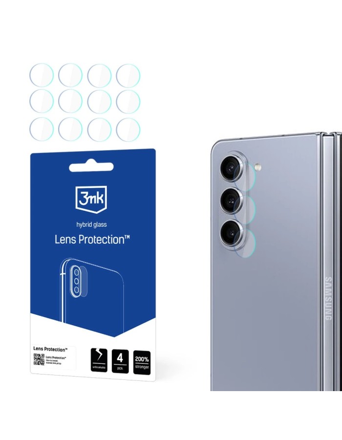 3mk Lens Protection™ hybrid camera glass for Samsung Galaxy Z Fold 5 (front)