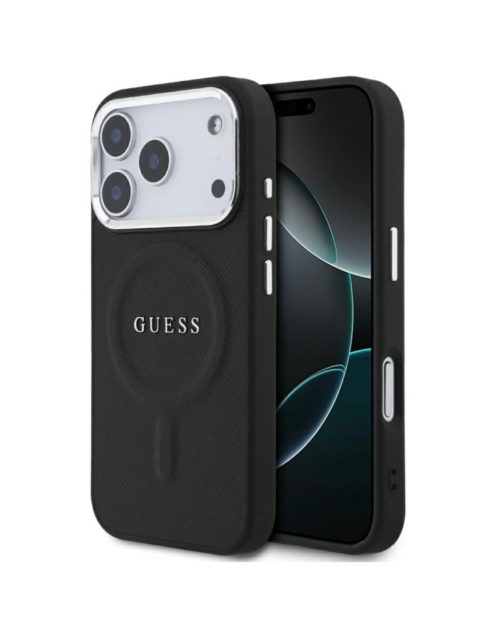 Guess Classic Logo MagSafe Case for iPhone 17 Pro - Black Guess Classic Logo MagSafe Case for iPhone 17 Pro - Black