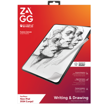 ZAGG InvisibleShield Fusion Canvas Antibacterial Protective Film Imitating Paper for iPad Air 13" 2024
