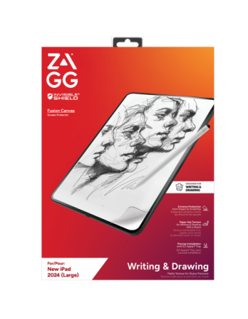 ZAGG InvisibleShield Fusion Canvas Antibacterial Protective Film Imitating Paper for iPad Air 13" 2024