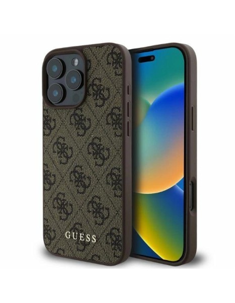 Guess 4G Classic iPhone 16 Pro Case - Brown Guess 4G Classic iPhone 16 Pro Case - Brown