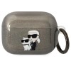 Karl Lagerfeld KLAPHNKCTGK Airpods Pro cover black/black Gliter Karl&amp;amp;Choupette