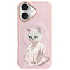 Nimmy Magnetic fashion cute pet MagSafe case for iPhone 16 - pink Nimmy Magnetic fashion cute pet MagSafe case for iPhone 16 - pink