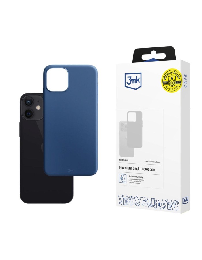 Apple iPhone 12 Mini - 3mk Matt Case blueberry