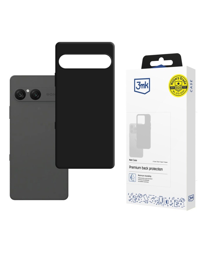3mk Matt Case for Sony Xperia 10 VII - Black