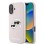 Karl Lagerfeld Silicone Nauble Heads Print MagSafe Case for iPhone 16 Plus - Pink