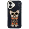 Nimmy Glasses Cool Dog iPhone 16 Case - Black Nimmy Glasses Cool Dog iPhone 16 Case - Black