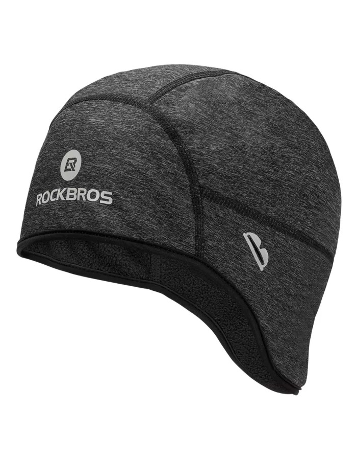 Rockbros Dala Winter Cycling Helmet Cap with Glasses Holes - Grey Rockbros Dala Winter Cycling Helmet Cap with Glasses Holes - Grey